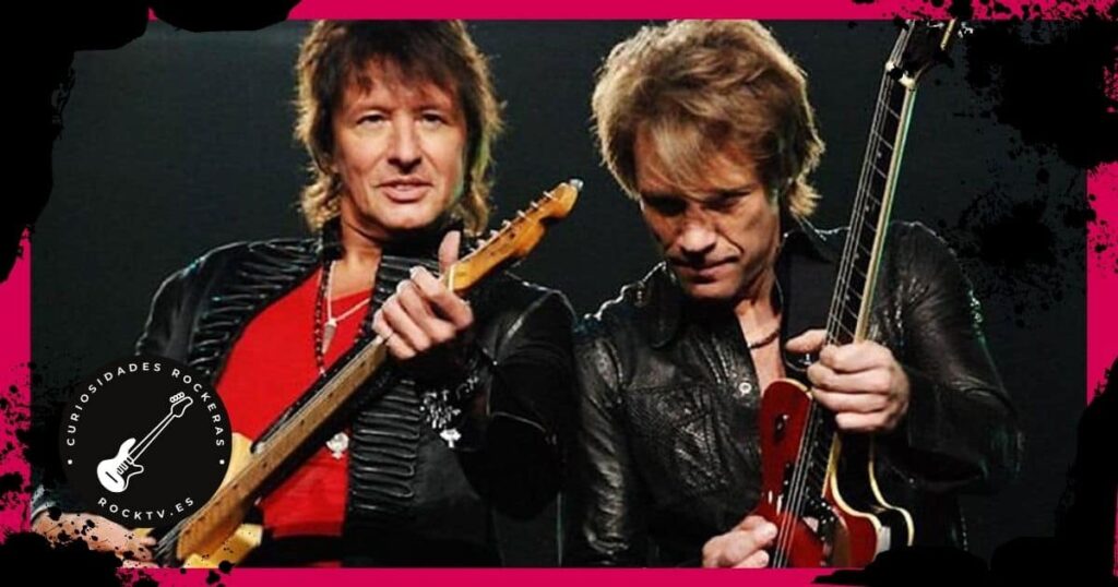 Richie Sambora y Jon Bon Jovi tocando la guitarra